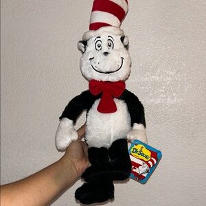 Dr. Seuss Cat in the Hat Plush - Black, White, Red